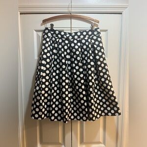 Black and white retro style skirt large
